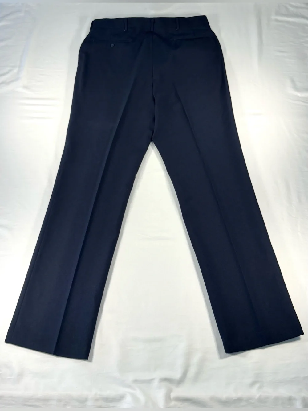 Haggar Men's Pleated Front Dress Pants Navy Classic Fit Straight Leg 38x34
